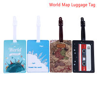 SHENGHAN World Map ป้ายกระเป๋ากระเป๋าเดินทางพร้อมอุปกรณ์เสริม Id Address Boarding Label