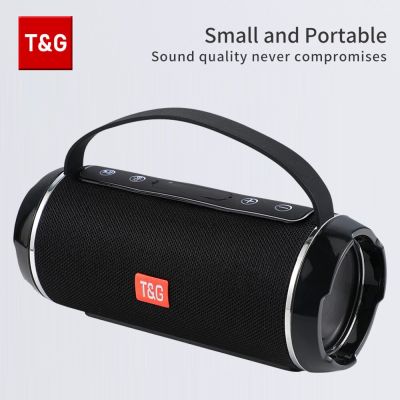 Bluetooth Speaker TG116c TWS Wireless Powerful Box Portable Outdoor Speakers Waterproof Subwoofer 3D Stereo Sound HandsFree Call Wireless and Bluetoot