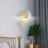 Nordic LED Wall Lamp Macron Bedside Lamp Is Suitable For Bedroom Study Hotel Room Bar Colorful Decorative Lamp E27