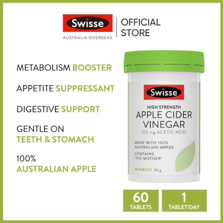 Swisse High Strength Apple Cider Vinegar 60 Tablets Exp03 2025 Lazada 6134