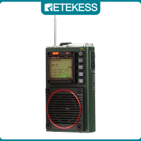 RETEKESS TR111 วิทยุคลื่นสั้นพกพา AM FM VHF SW WB วิทยุพ็อกเก็ตแบบเต็มวงรองรับบลูทู ธ APP ควบคุมเครื่องเล่น MP3 พร้อมสัญญาณเตือน SOS สำหรับบ้านกลางแจ้ง