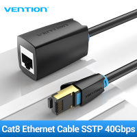 【COD】Vention สายเคเบิล Cat8 Ethernet SSTP 40Gbps Super Speed Cat 8 RJ45 เครือข่าย Lan Patch สำหรับโมเด็มเราเตอร์ PC RJ 45 สาย Ethernet