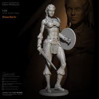 1/24 Resin model kits figure beauty colorless and self-assembled TD-2879