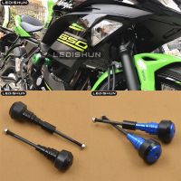 ฝาครอบป้องกันกันตกสำหรับ Kawasaki Z650 Z 650 NINJA650 NINJA 650สไลเดอร์รถจักรยานยนต์ป้องกันเครื่องยนต์กรอบแถบเลื่อน