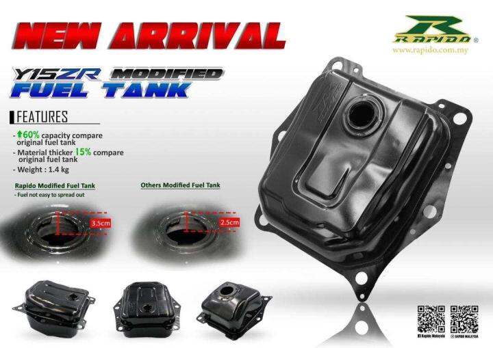 Y15ZR Modified Fuel Tank 7 Litre(7L) Rapido Lazada