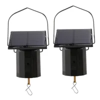 Solar Hanging Display Motor Rotating Small Motor Solar Energy Wind Spinner Motor Multi-Purposes Rotatable Hook 2Pcs