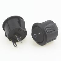 5pcs/10pcs 16mm Diameter Small Round Boat Rocker Switches Black Mini Round Black White Red 2 Pin ON-OFF Rocker Switch