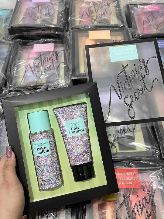 2 In 1 Set CAKE CONFETTI Victoria's Secret Perfume & Lotion Fragrance