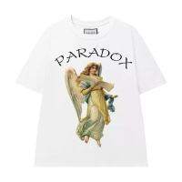 PARADOX Áo thun BLESSED ANGEL เสื้อยืดแขนสั้นสำหรับผู้ชายและผู้หญิง