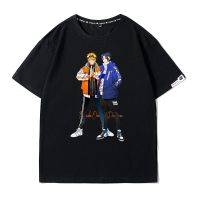 2023New เสื้อยืดแขนสั้น Naruto การ์ตูนอะนิเมะ Naruto ชุด Ske เสื้อยืดแขนสั้น