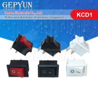 10PCS 2 PIN KCD1 15*21mm ON/OFF SPST Panel Mount Rocker Switch AC 6A/250V 10A/125V Black RED Whit KCD1-117S 15X21 power switch WATTY Electronics