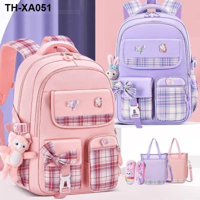 elementary school schoolbag childrens boys and girls ultra-light weight reduction spine protection backpack for grades one two three five six