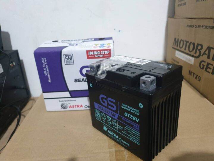 ACCU AKI MOTOR PCX NMAX NEW AEROX 155 LEXI KLX GTZ6V GS ASTRA ORI MF