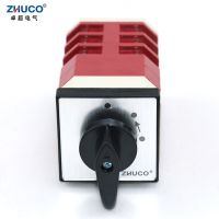 ZHUCO LW12-16/GL24.3 16A 500V Three Position Three Pole High Voltage Reset Universal Cam Switch Momentary Knob Switch Power Points  Switches Savers