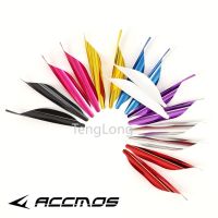 50ชิ้น Spin Vanes 1.8in เกลียว Feather RW DIY Arrow พร้อมสติกเกอร์เทป Arrow อุปกรณ์เสริม