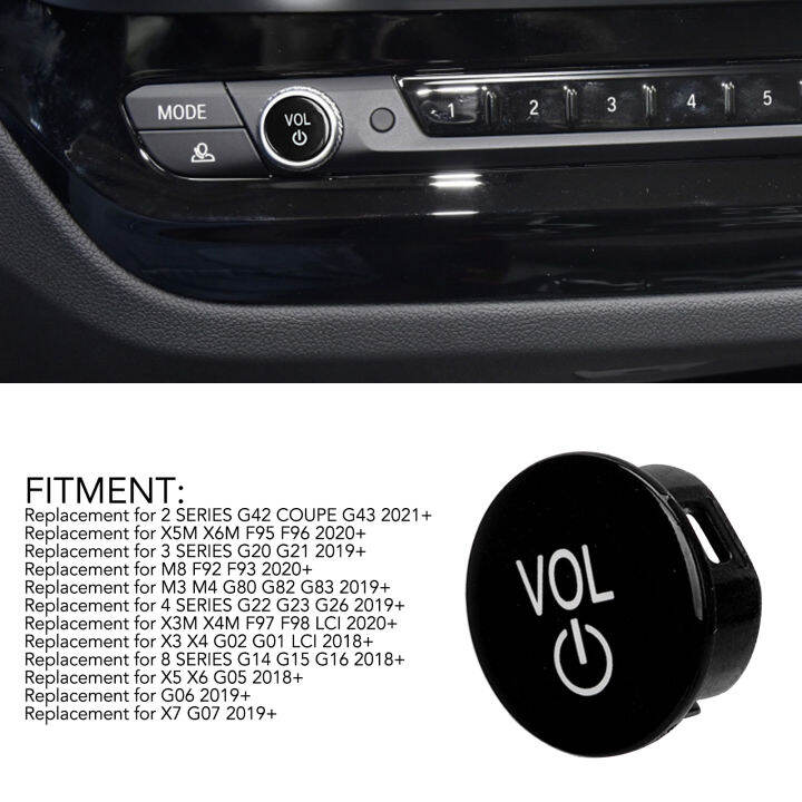 Volume Switch Button ABS Plastic Lightweight Car Audio Control Button ...