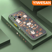 YIWESAN เคสสำหรับ4C Infinix Smart 4สมาร์ทเคส X653ลายการ์ตูนน่ารักลูกสุนัขแฟชั่นกันกระแทกเคสโทรศัพท์ผิวเกล็ดน้ำแข็งขอบสี่เหลี่ยมเคสซิลิโคนนิ่มคลุมทั้งหมดเคสป้องกันเลนส์กล้อง