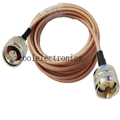 RG400 UHF PL259 Male to N Male Double Shielded Copper Braid RF Coaxial cable 50ohm 10/15/20/30/50CM 1/2/3/5/10M