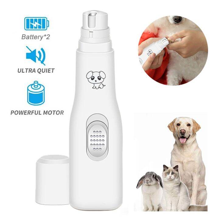 Electric Dog Nail Clippers Pet Nail Grinders Battery Powered Cat