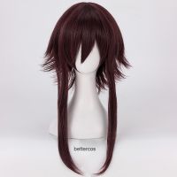 KonoSuba Gods Blessing On This Wonderful World Megumin Cosplay Wigs Dark Red Brown Heat Resistant Synthetic Hair Wig + Wig Cap