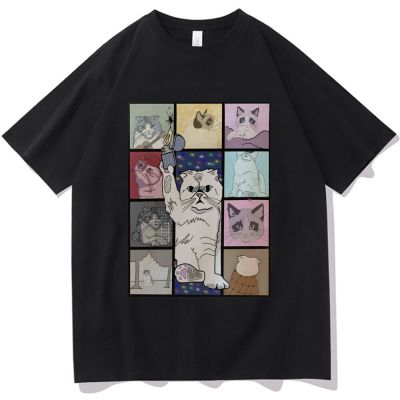 The Eras Tour Cat Version Graphic Taylor T Shirt Men Women Casual Cotton Funny T Shirts Oversized Short Sleeve Streetwear Tees