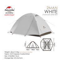 Naturehike Thailand  2-3 Persons Tent Ultralight Double Layer Camping Tent Portable Waterproof 3 Season Tent Outdoor CNK2300ZP024