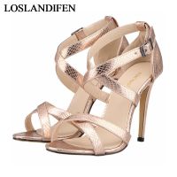 2020 Hot Sale Summer y Woman Pu Leather Sandals Open Toe Women Shoes Designer High Heels Sandal Shoes NLK-C0031