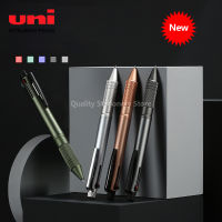 UNI 4-In-1ปากกาลูกลื่นมัลติฟังก์ชั่น0.5มม. Metal Barrel Oil Limited MSXE5-2000A-05นักเรียนอุปกรณ์สำนักงานเครื่องเขียน