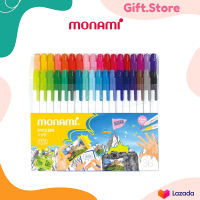 ปากกาสี Monami Live Color ชุดเซ็ต 36 สี และ 10 สี ด้ามขาว พร้อมแพ็คเกจ