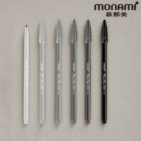 612Pcs New Color Korea Monami Plus Pen 3000 Watercolor Pen Bohemian Grey Fiber Pen school supplies stationery