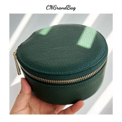 Customized Simple Style Girl Jewelry Box Portable Luxury Leather Earrings Ring Case Multi-function Jewelry Storage Box