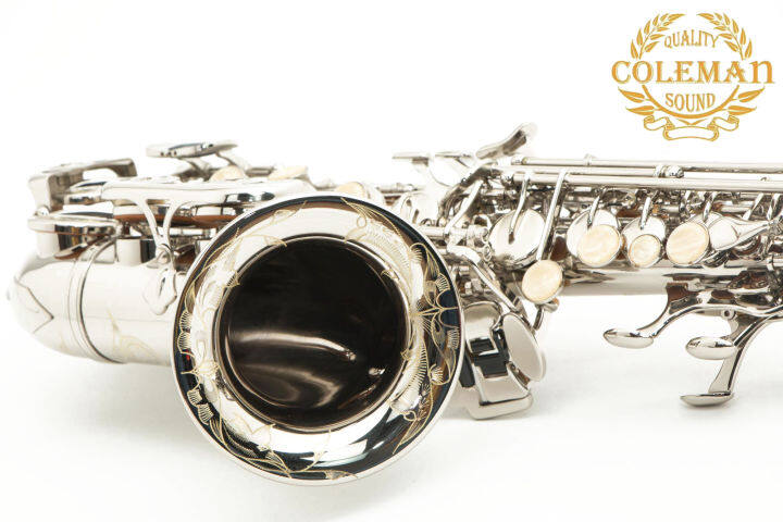 แซกโซโฟน-saxophone-curved-soprano-coleman-clc-553s-nickel-plated