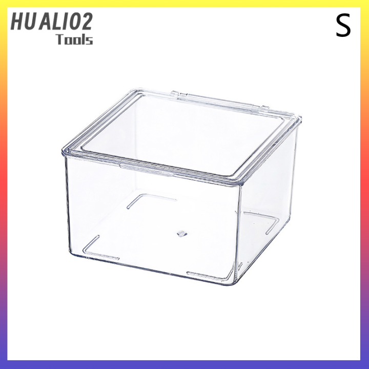กล่องเก็บของ-huali02ถุงชากล่องใส่ของเอนกประสงค์สำนักงานกล่องพร้อมฝาปิดกล่องเก็บของอะคริลิคจัดถุงกาแฟกล่องแบ่ง
