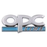 【SALE】 nohowalo1974 1 PCS 3D โลหะ OPC LINE Emblem รถด้านข้าง Fender Tail Badge ด้านหน้า Grille สติกเกอร์สำหรับ OPEL รถ-จัดแต่งทรงผมโลหะรถตกแต่ง