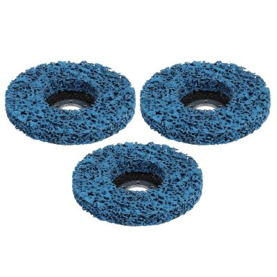 3Pcs 115mm 4.5Inch Poly Strip Wheel Discs Paint Rust Remover Abrasive Angle Grinder