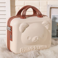 2021 Hot Sale Hand Makeup Box 14 Inch Makeup Beauty Box Makeup Bag Lockable Jewelry Box Ladies Gift Pink Cartoon Travel Case