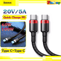 สายชาร์จเร็วPD สายชาร์จtype c-type c 60W/100W Baseus  Cafule Serie Type-c PD 2.0 Cable