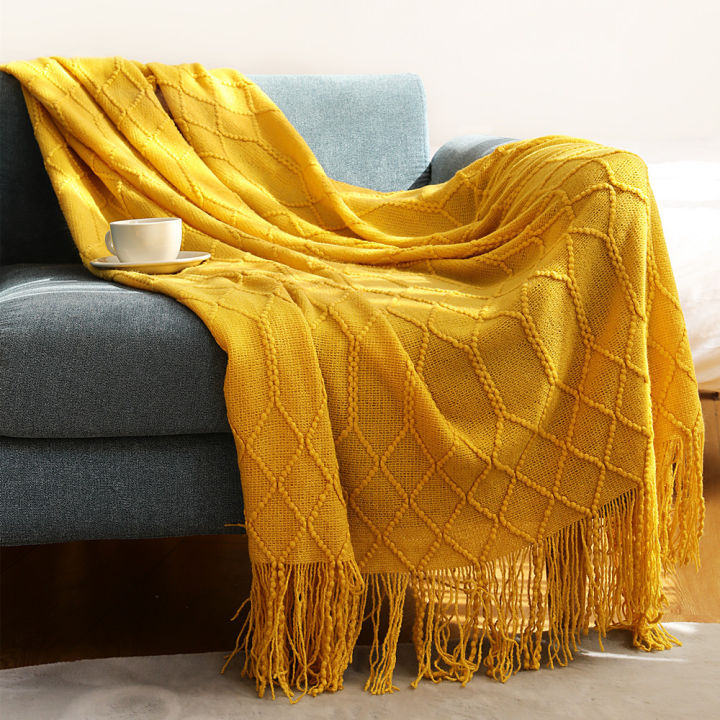 คุณภาพสูง-nordic-ถักผ้าห่มโซฟาผ้าห่มงีบหลับในสำนักงานผ้าห่มปูเตียง