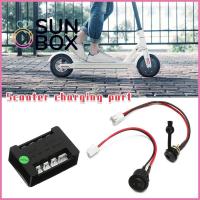 SUN BOX คุณภาพสูง 24V ค่ะ อะไหล่ ซ็อกเก็ตหลุมกลม สวิตช์ควบคุม สกูตเตอร์ชาร์จพอร์ต เครื่องชาร์จ DC5.5x2.1mm ชาร์จไฟฟ้ากลางแจ้ง