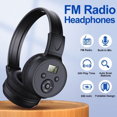 【CW】 Headphones Rechargeable Fm Radio