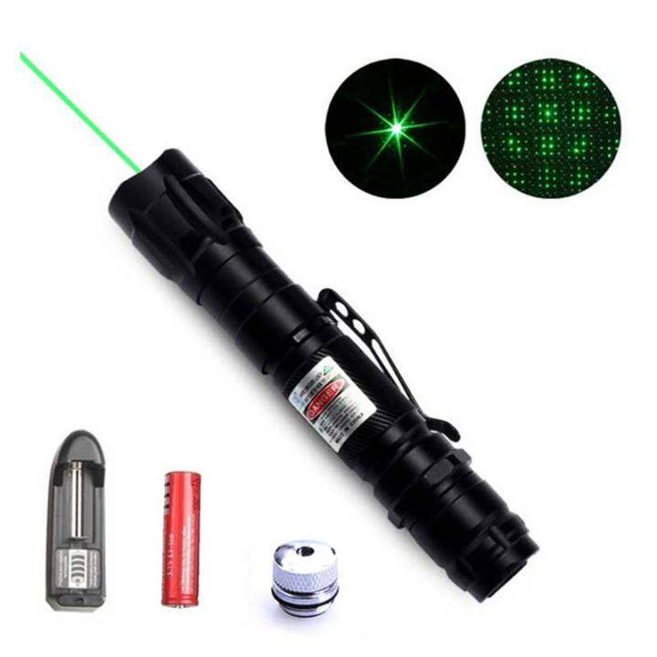 532nm 5mw 303 green laser pointer rechargeable visible beam light ...