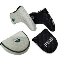 2023✈☄ New ping club cover high-quality magnetic suction putter cover semi-circle straight strip black and white 2-color cap cover golf protective cover