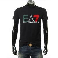 เสื้อยืดหรูหรายุโรปและอเมริกา E-A-7คุณภาพสูงผู้ชายและผู้หญิงนกอินทรีเดียวกันแขนสั้นป้ายชื่อด้านบนคุณภาพระดับเคาน์เตอร์ใหม่ฤดูร้อน + E852แท็ก