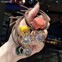 ✉ New head rope ins hollow rhinestone hair ring fresh women 39;s hair tie crystal rubber band head rope headdress