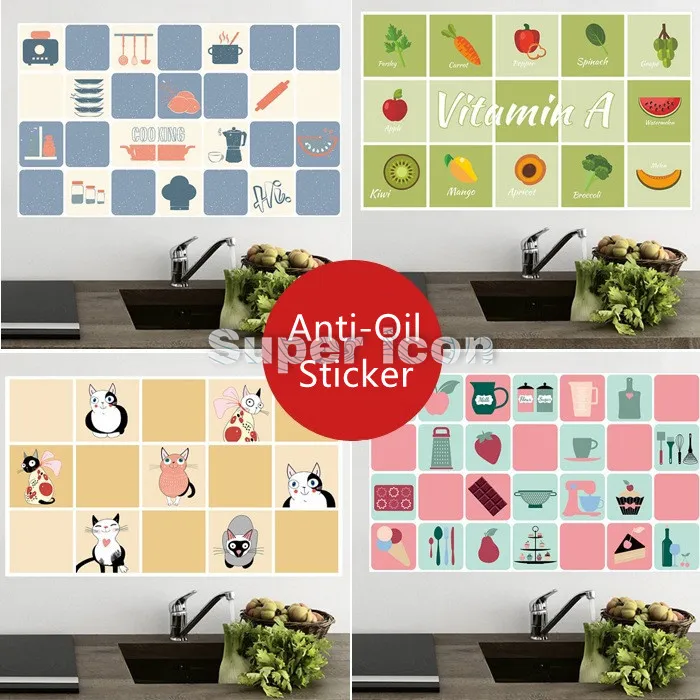 Kitchen Wall Waterproof Kitchen Antioil Wall Stickers Paper Lazada PH