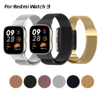 สายโลหะสำหรับ Xiaomi R Edmi Watch3 Milanese ห่วงสายรัดข้อมือสำหรับ Mi นาฬิกา Lite 3สแตนเลสสายนาฬิกาข้อมือเปลี่ยนสร้อยข้อมือ