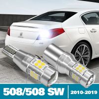 ไฟ LED 2ชิ้น LED ถอยหลังสำหรับ Peugeot 508 SW I II 1 2อุปกรณ์เสริม2010-2019 2012 2013 2014 2015 2016 2018ไฟสำรอง