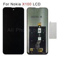 6.67 "จอแอลซีดีสำหรับ Nokia X100จอแสดงผล Lcd สีดำไร้กรอบเต็ม Gl แผงจอสัมผัสประกอบ Digitizer กรอบอะไหล่