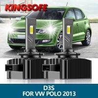 Kingsofe 2ชิ้นไฟหน้า Led D3s สำหรับโวล์คสวาเก้น Vw โปโล2013รถ40000lm 6000K ชิป Csp สีขาว110W 1:1ซีนอนไฟสูงต่ำ