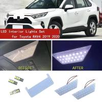 Hot Car White LED Interior Upgrade Light Lamp Bulb Kit fit for Toyota RAV4 2019 2020 (support dropshipping)